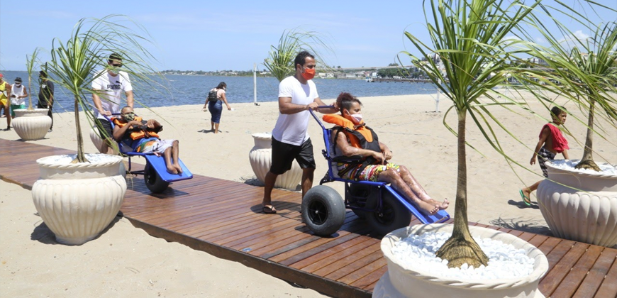 Araruama oferece programa de acessibilidade na Lagoa do Centro