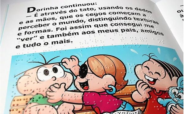 Mauricio de Sousa e Fundação Dorina Nowill lançam coleção de livros infantis em braile