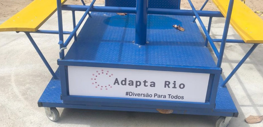 Voluntários da ONG AdaptaRio criam primeiro parque infantil acessível do Rio de Janeiro