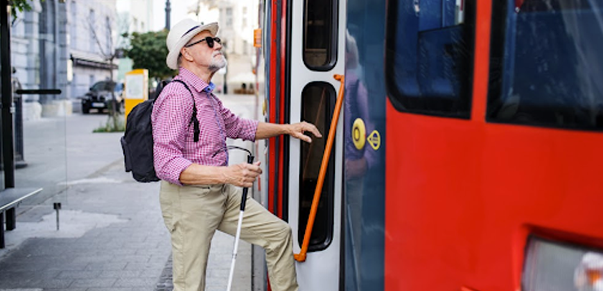 deficiência visual no transporte público