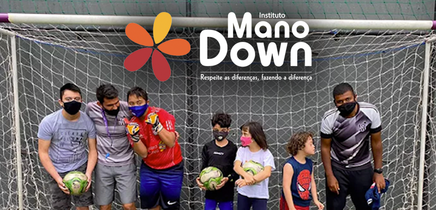 Instituto Mano Down oferece projeto de futebol inclusivo