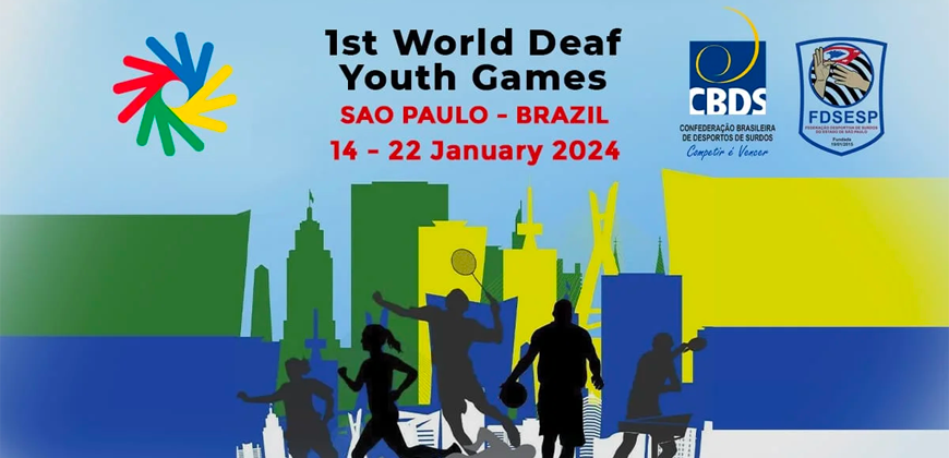 Brasil vai sediar primeira edição dos Jogos Mundiais da Juventude Surda